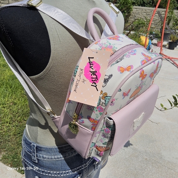 BETSEY JOHNSON LUV BETSEY BLUSH MUSHROOM/BUTTERFLY BACKPACK main image 5